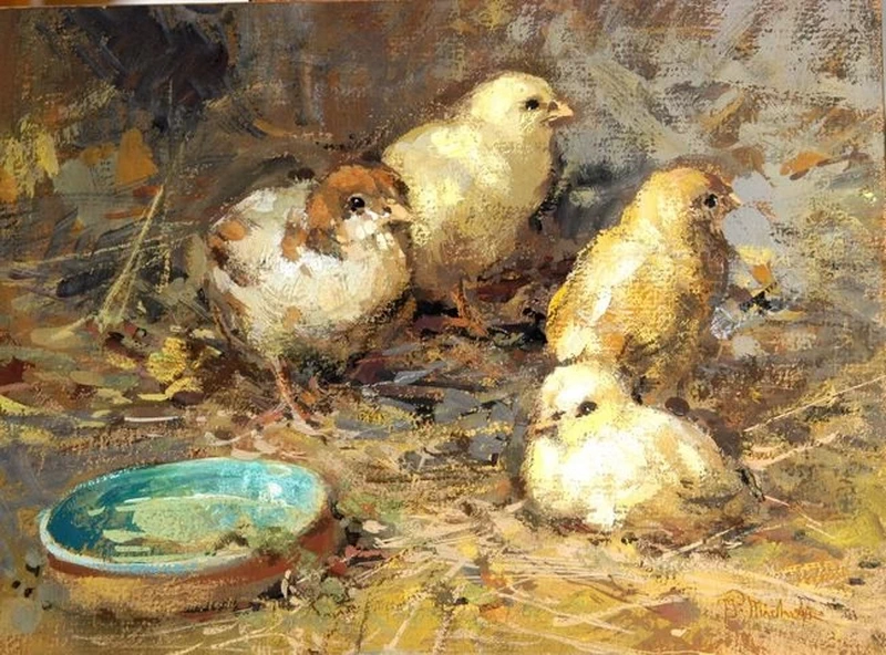 Francesco Paolo Michetti - 142, Pulcini, Collezione Michele Praitano, Campobasso